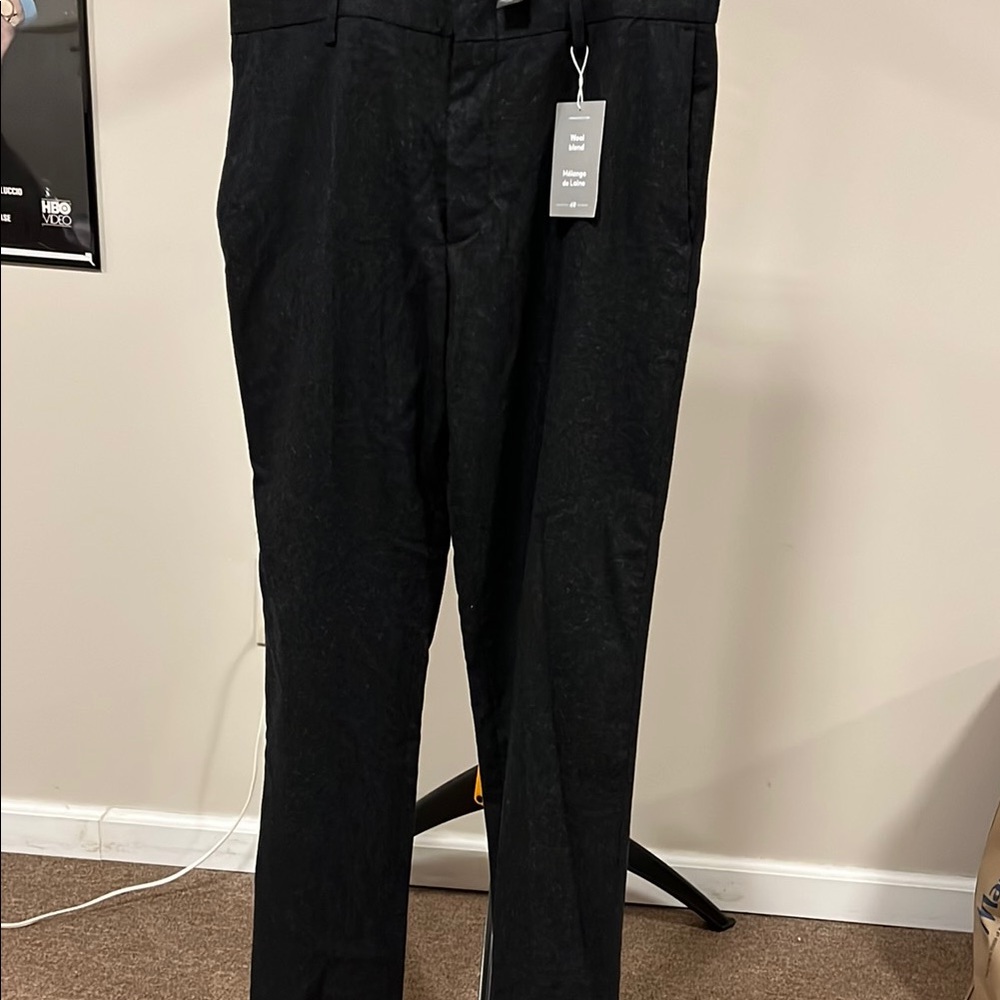 h and m black dress pants H&M | | Hm Pants Classic Straightleg length:Mini Dresses French Girl Long Sleeve Color:Grey Silver Mock welt pockets at